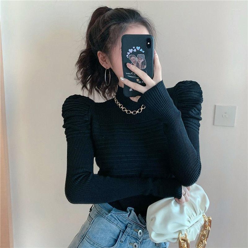 

Women' Sweaters Knitwear Women' Autumn And Winter Pullover High Collar Long Sleeve, Black