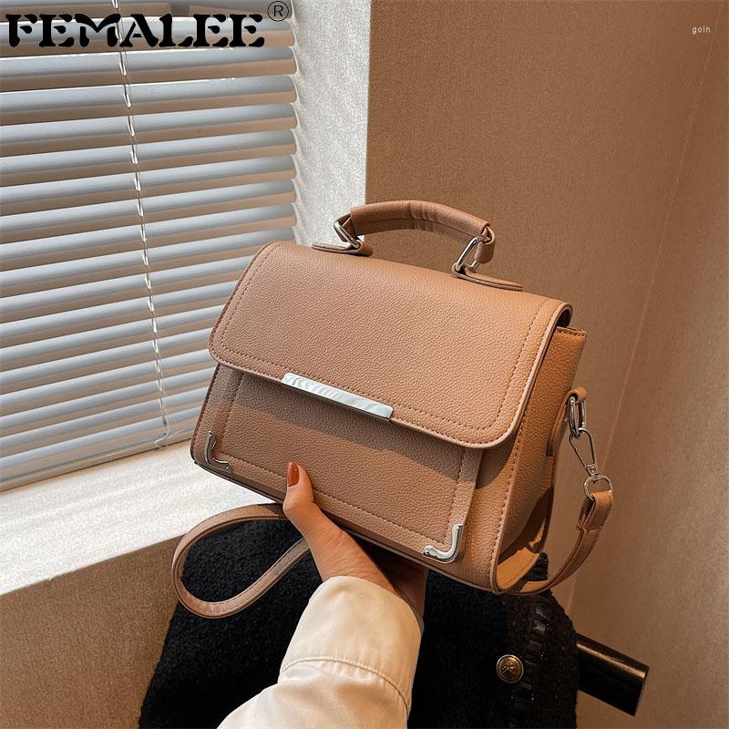 

Shoulder Bags 2022 Women's Fashion Handbags Retro Lichee Pattern PU Leather Bag Casual Women Top Handle Metal Messenger, Black