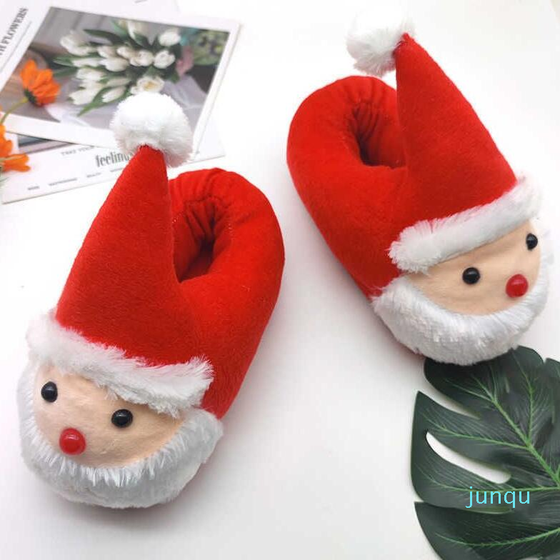 

Casual Cartoon Originality Santa Claus Cotton Plush Toy Shoes Gift Indoor Thermal Home Slippers, Red santa claus all inclusive