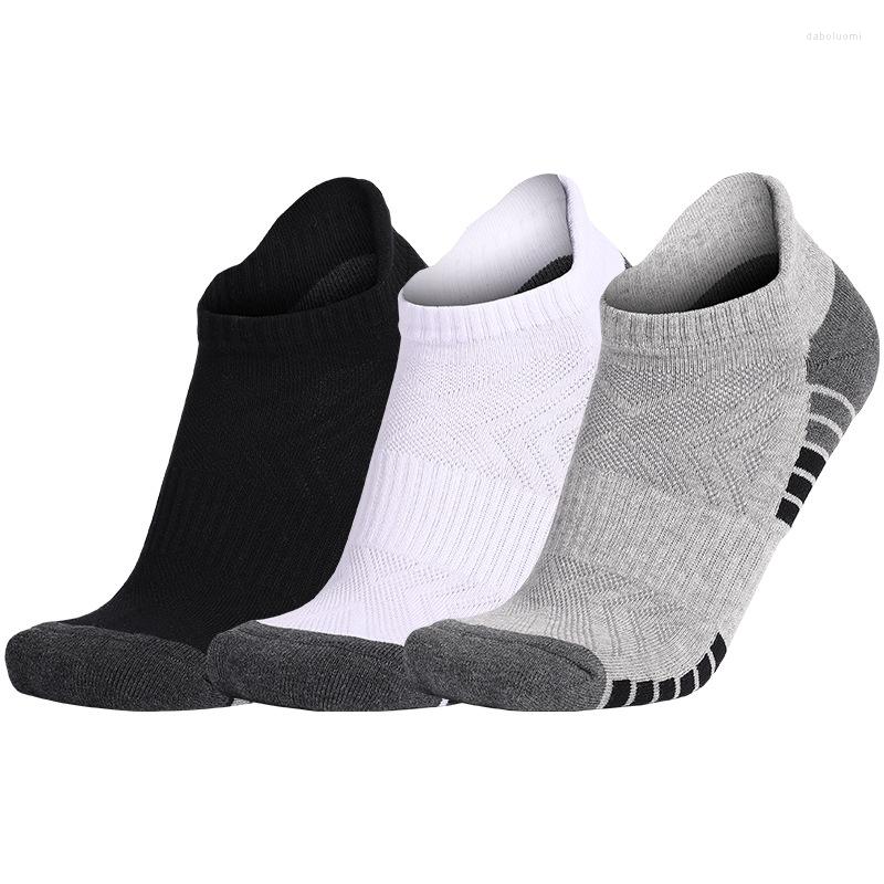 

Men's Socks 6Paris Casual Men's Thickened Towel Bottom Spring Summer Ankle Sock Adult Women Breathable Non-Slip, 6 pairs-gy