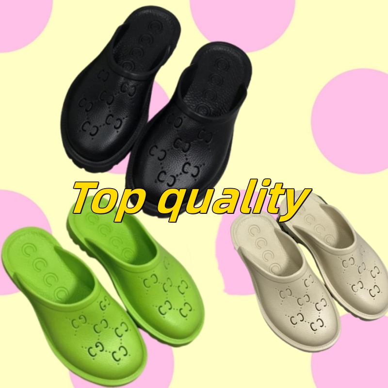 

NEW Flip-Flops Luxury Sandals Shoes Designer Slippers Sandal Fashion Rubber Outdoor Beach Casual 35-40, Black