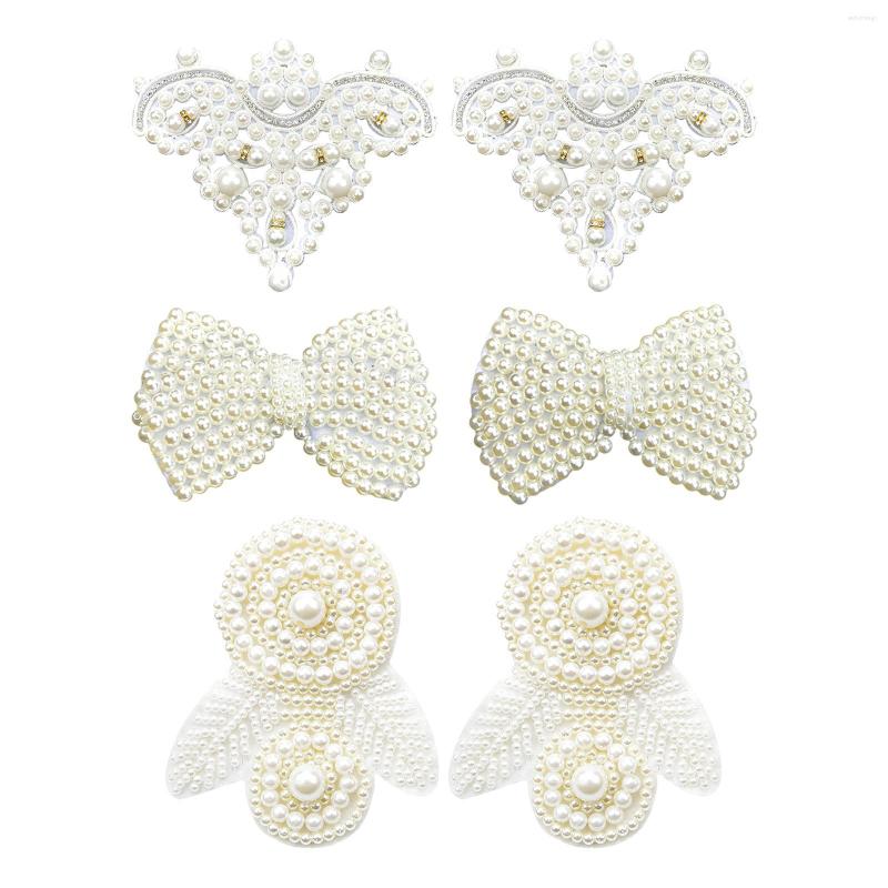 

Anklets Fashion Pearl Crystal Glass Diamond Shoe Clips Jewelry Wedding Party Charms