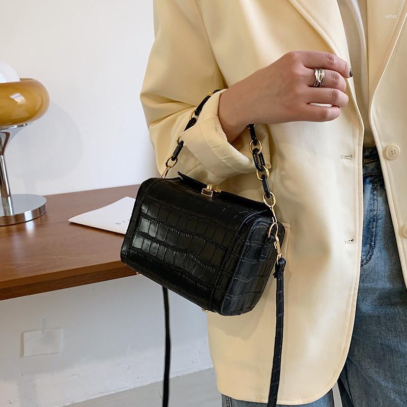 

Evening Bags For Women 2022 Luxury All-match Shoulder Crocodile Pattern Portable Messenger Bag Designer Handbag Bolso Mujer