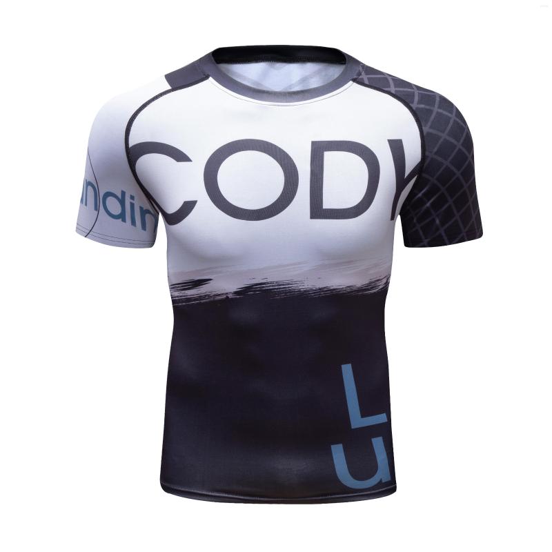 

Men's T Shirts Brand Summer Men Short Sleeved Shirt Compression MMA BJJ GYM Fitness 3D Print Casual Boy Clothing Tees T-shirt, 14