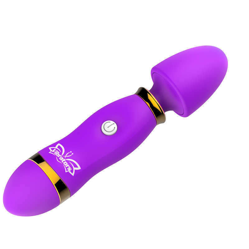 

l12 Sex Toys 12 Speed Rechargeable Vibrating AV Rod Clit Magic Wand Massager Vibrator Clitoris Stimulator Sex products Adult s for Woman VI-173B U546