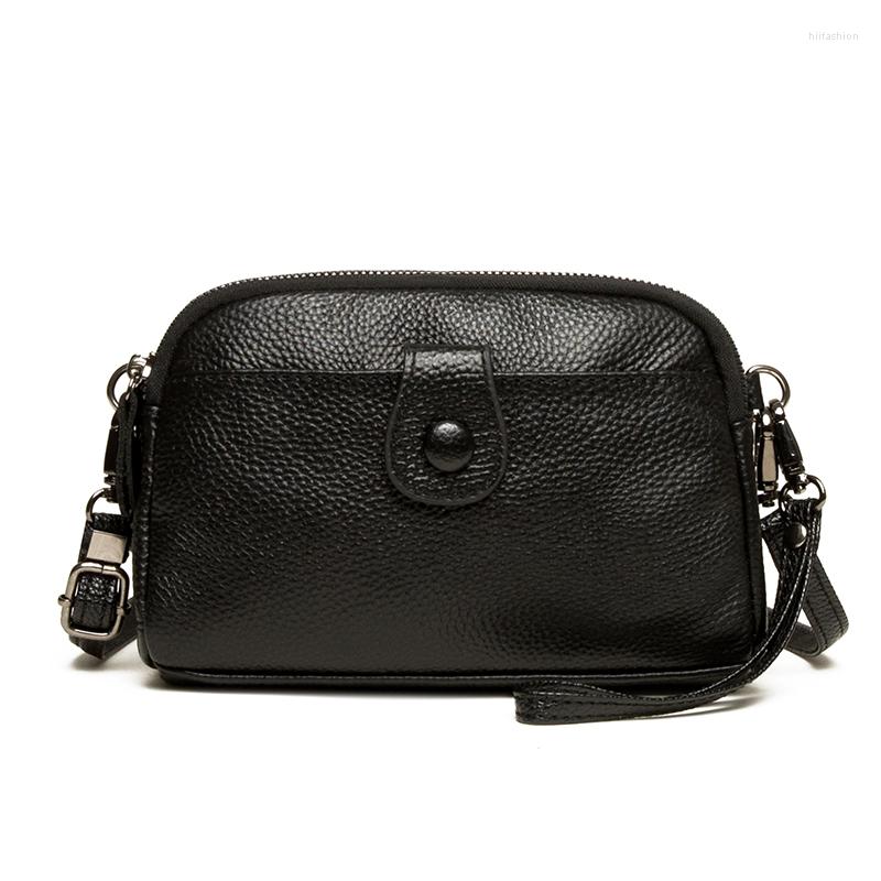 

Evening Bags 2022 Leather Women's Mini Fashion Mobile Phone Bag Ladies Shoulder Messenger Purses And Handbags Lipstick, Black