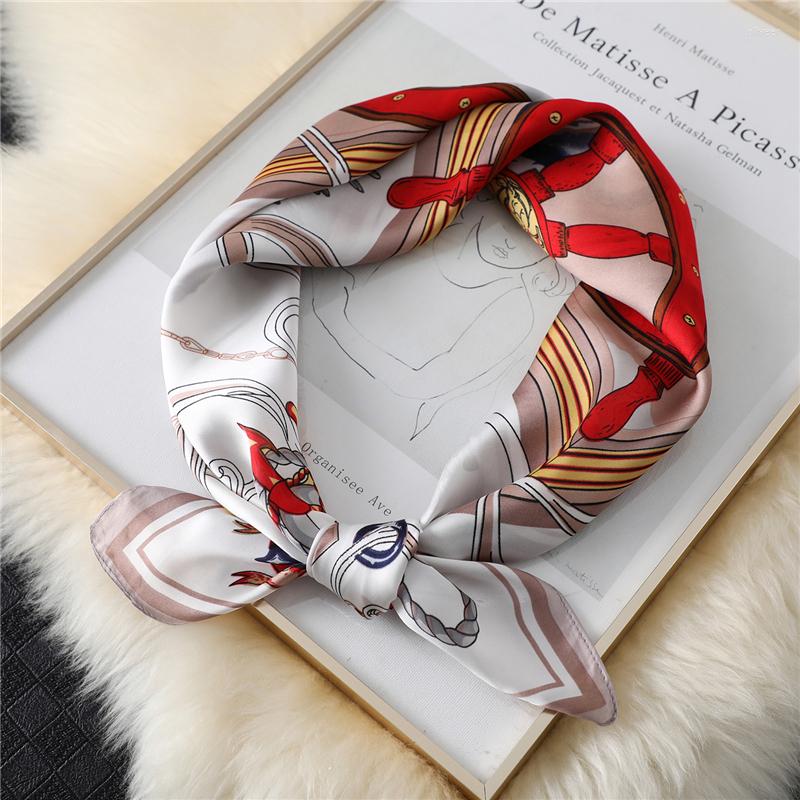 

Scarves 2022 Silk Scarf Print Fashion Lady Hair Band Female Shawl And Wraps Women Bandana Headband Large Hijab Foulard