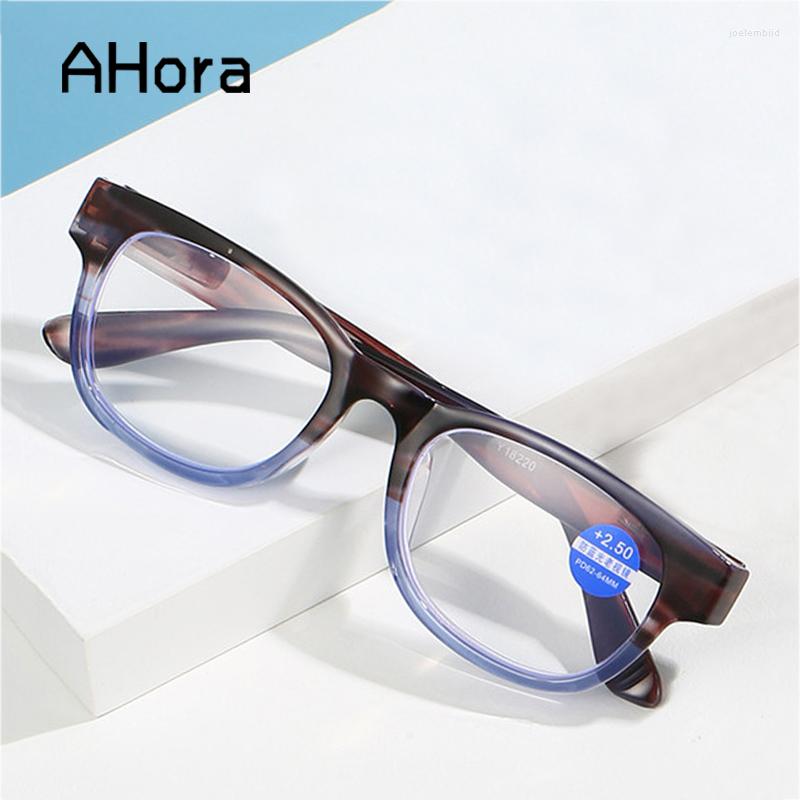 

Sunglasses Ahora Gradient Jelly Color Reading Glasses Unisex Anti Blue Light Printed Computer Optical Eyeglasses Hyperopia Presbyopia
