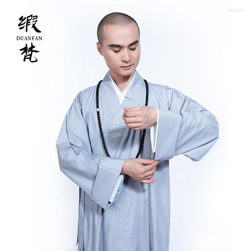 

Men's Vests CostumeThin Men And Women Robe Unlined Long Gown Monk's Clothes Short Four Seasons Rohan's Cloth Frock, Picture color