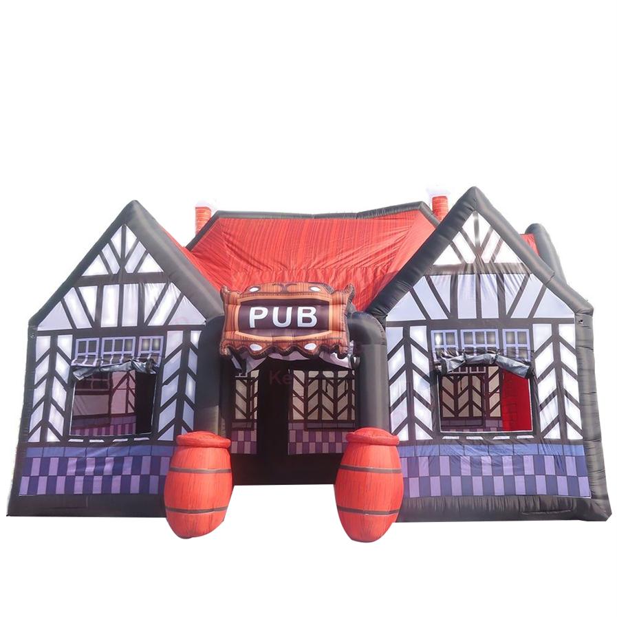 

outdoor activities 8x5m 10x5m 10x6m Big Portable Inflatable Irish Bar Tent Lawn Pub Marquee for with blower217g