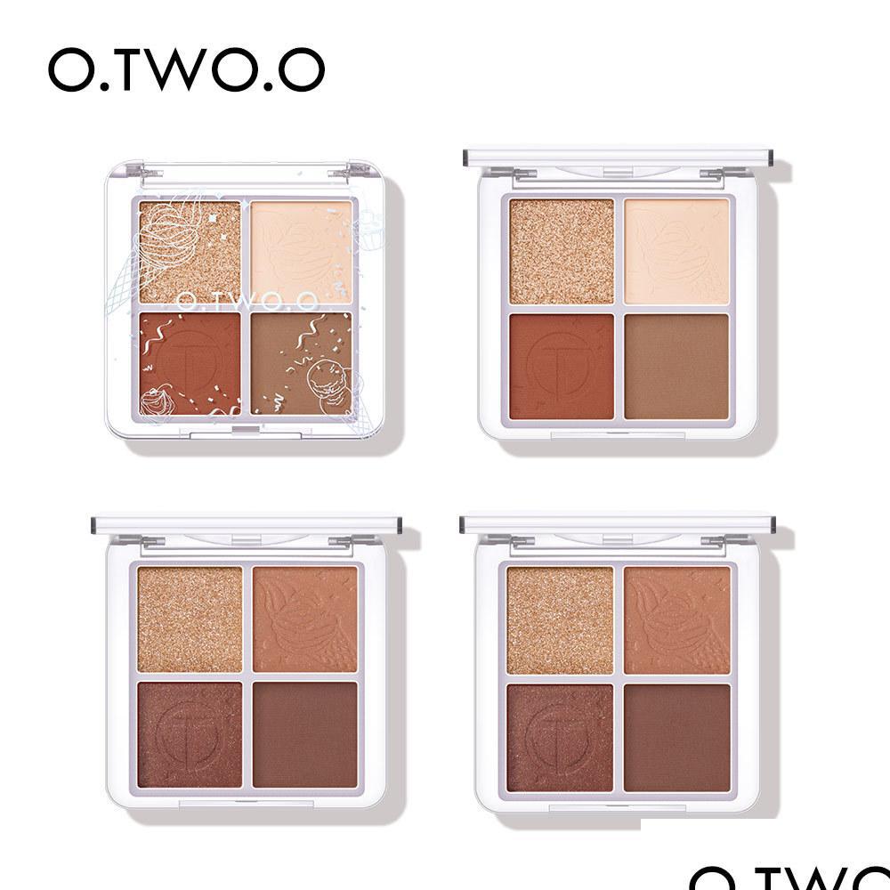 

Eye Shadow O Two 4 Color Eyeshadow Palette Peach Waterproof Long Lasting Shimmer Matte Eye Shadow Soft Smooth Primer Makeup Cosmetic Dhy53, Customize