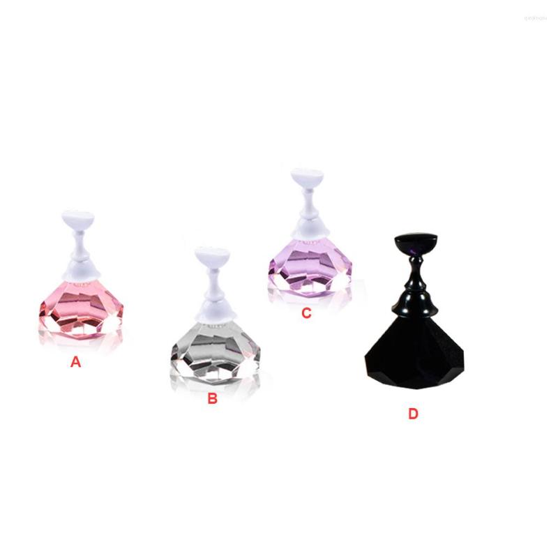 

Nail Art Kits Manicure Chessboard Attractive Tips Stand Adjustable Practice Display Holder Showing Shelf Transparent