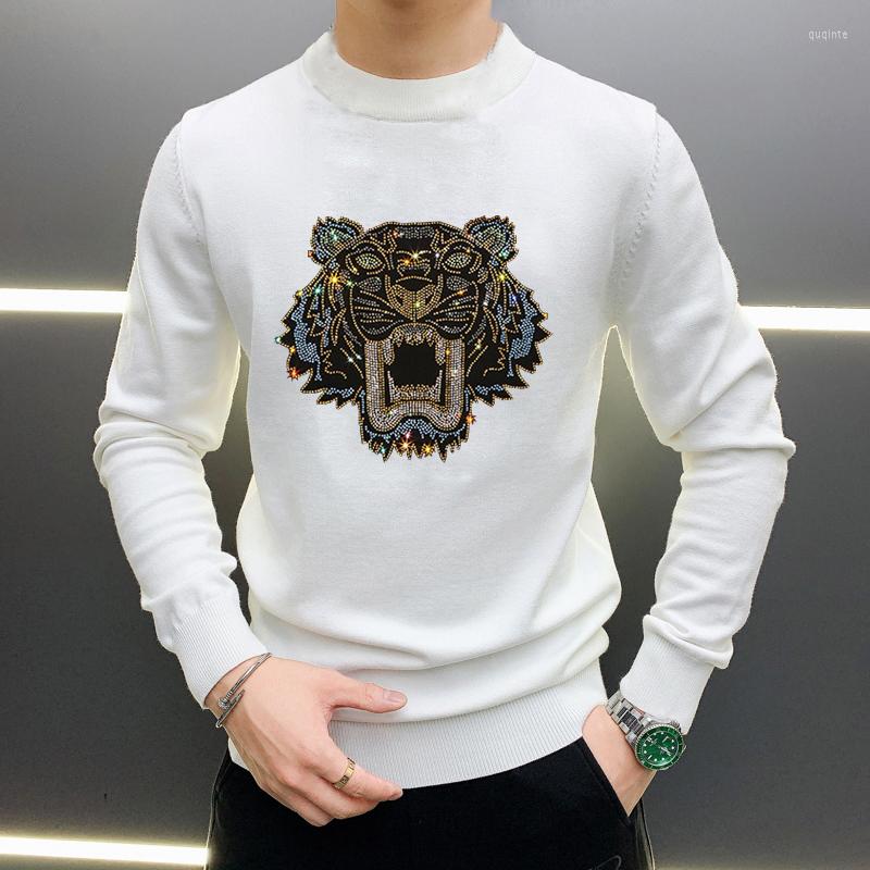 

Men's Sweaters 2022 Top Quality Winter Men's Sweater Diamond 3D Stereo Pattern Designer Oversized Pullover Brand Long Sleeves, As shown asian size
