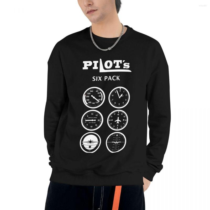 

Men' Hoodies Every Pilots Six Pack Men' Hoodie Long Sleeve Autumn Cotton Crewneck Pullovers Apparel, Black