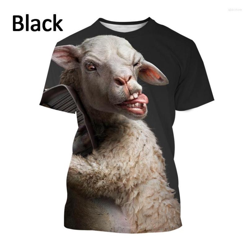 

Men's T Shirts 2022 Summer Animal Sheep 3D Printing T-shirt Unisex Casual Funny Hip Hop Cute Harajuku Fashion