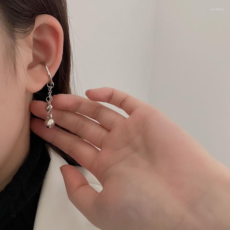 

Backs Earrings Coconal Fashion Simple Personality Ball Tassel Bohemian Cold Wind Birthday Party Ear Clips For Female Jewelry Gift