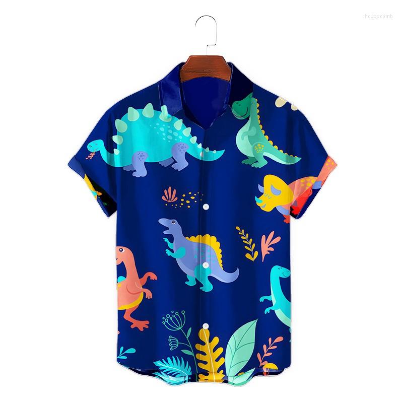 

Men' Casual Shirts Hawaiian Shirt Men 3D Print Plaid Single Button Versatile Short Sleeve Top And Shorts Male 2 Piece Se, Cs-tz-0225