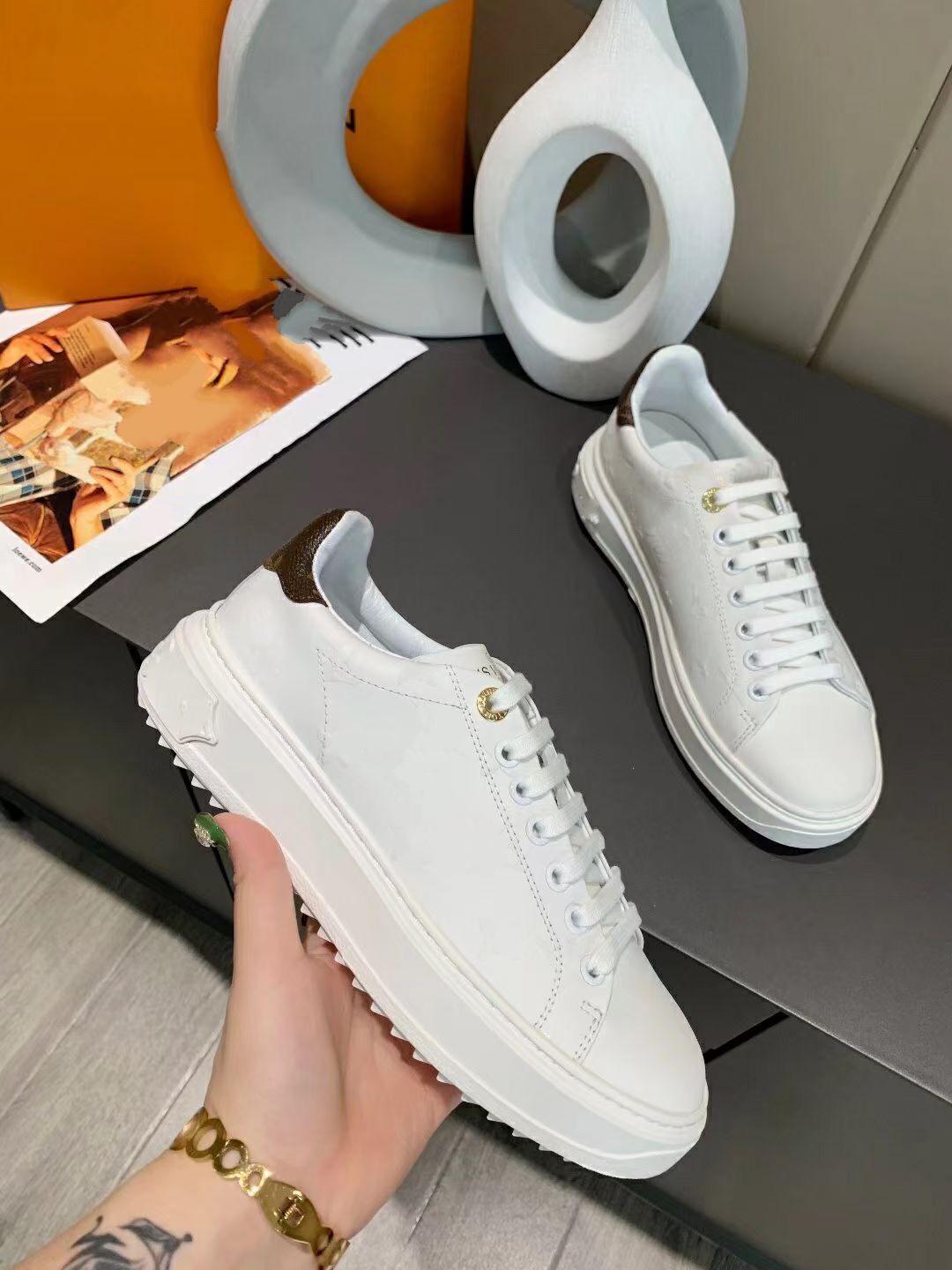 

Top Quality Shoes Fashion Sneakers Men Women Leather Flats Luxury Designer Trainers Casual Tennis Dress Sneaker mjNa003 sJy