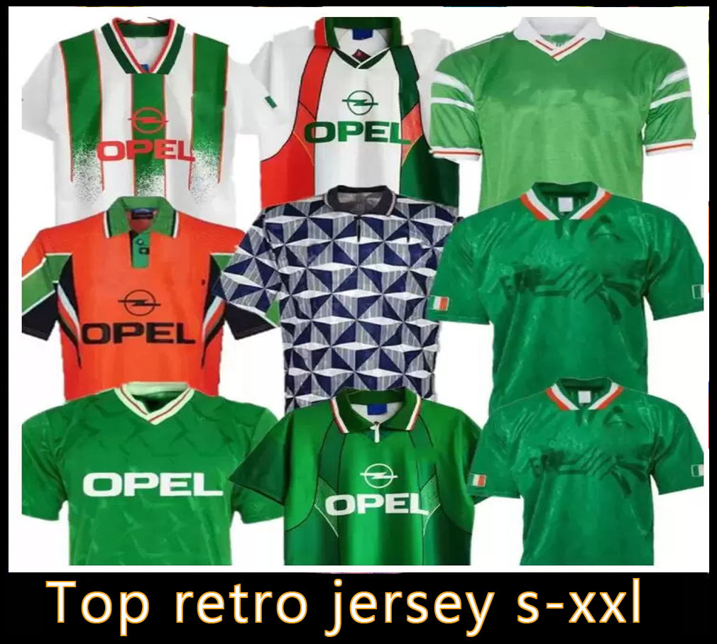 

TOP qjiuality 1988 1990 Ireland retro soccer jerseys 1992 1994 1995 1996 1990-92 1988-90 1994-96 home away 88 90 92 94 95 96 97 98 1997-98 classic vintage 1988 1990, Orange