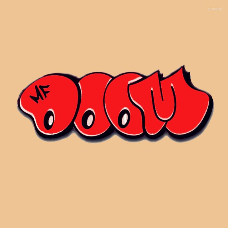 

Brooches MF Doom Red Bubble KMD 90s Hip Hop Rapper Enamel Brooch Pin Lapel Hard Metal Pins Badges Exquisite Jewelry Accessories