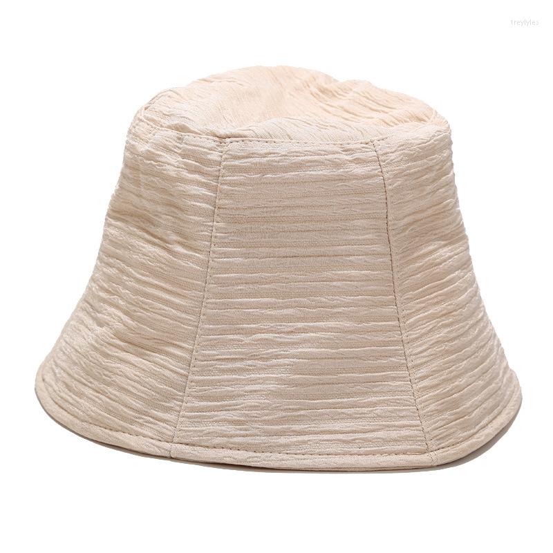 

Berets Summer Harajuku Bucket Hat Women Chiffon Thin Style Hats Fishing Outdoor Panama Hip Hop Cap For Fisherman, Color2