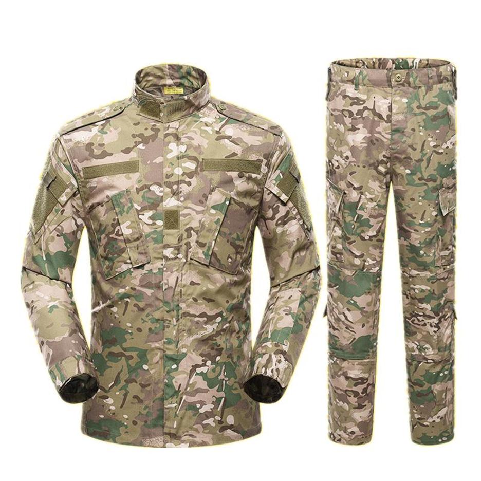 

Hunting Sets 13Color Men Army Uniform Tactical Suit CP Special Forces Combat Shirt Coat Pant Set Camouflage Militar Soldier Clothes327N, Sand