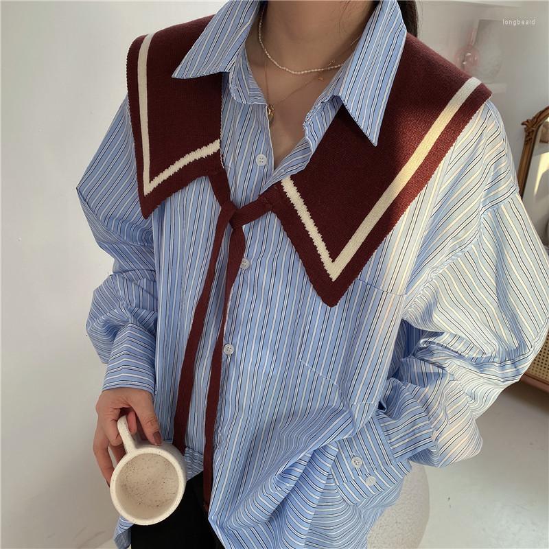 

Scarves Brand Vintage Knitted Cape Shawl Women Lolita Short Bow Tie Mantle Caplet Coat For Girls Lady