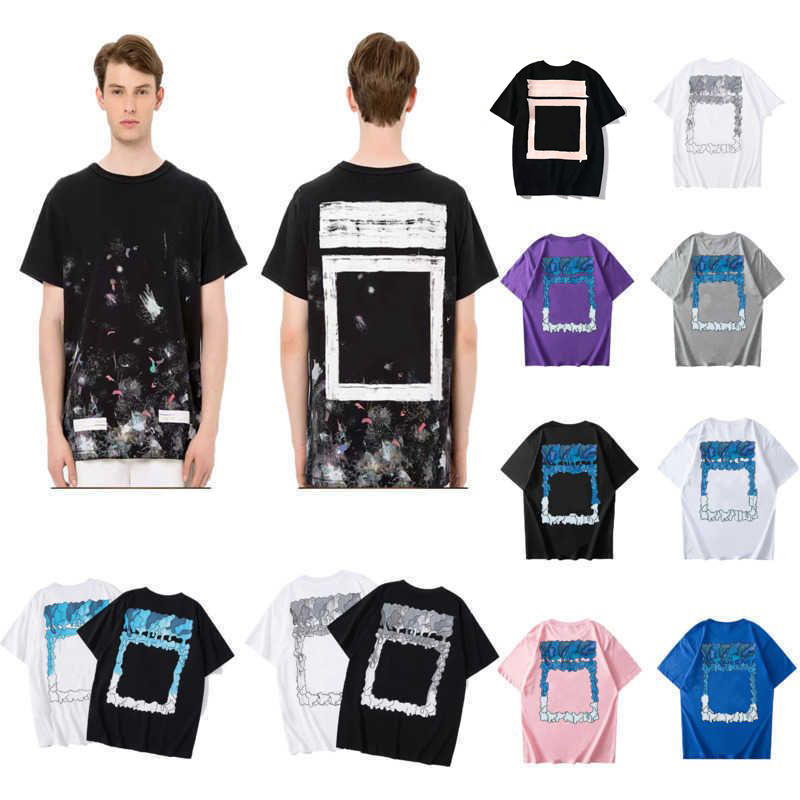

Men' T-Shirts Ow Shirt Designers Shirts Men Women Cotton Short Sleeve Tshirt Fashion White Tee Sweatshirts Luxury Clothing Street Hip Hop Tops off