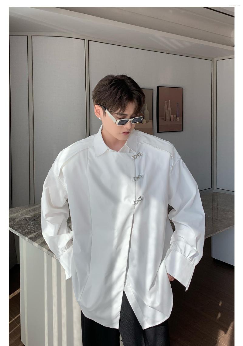

Men's Casual Shirts Bn634 Fashion Men's 2022 Runway Luxury European Design Party Style Clothing, Black