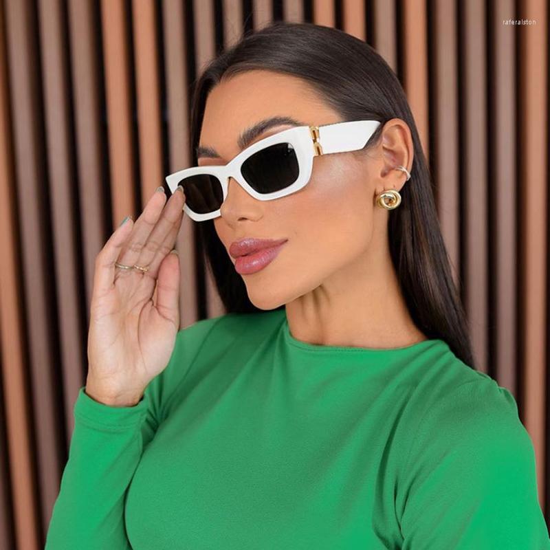 

Sunglasses High-Quality Designer Women Men Rectangular Sun Glasses For Female UV Protection Outdoor Shades Eyewear