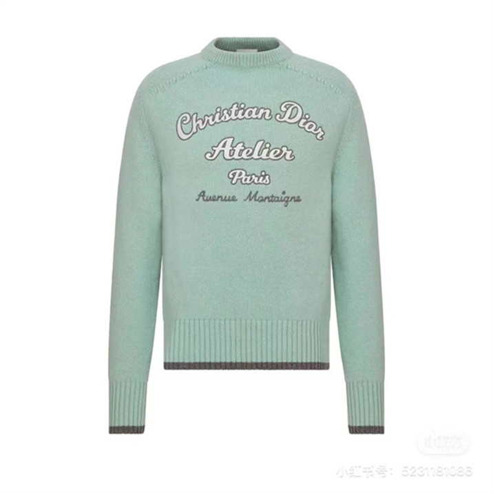 

Designer Sweater Man for Woman Knit Crow Neck Womens Fashion Letter Black Long Sleeve Clothes Pullover Oversized Blue Top A18