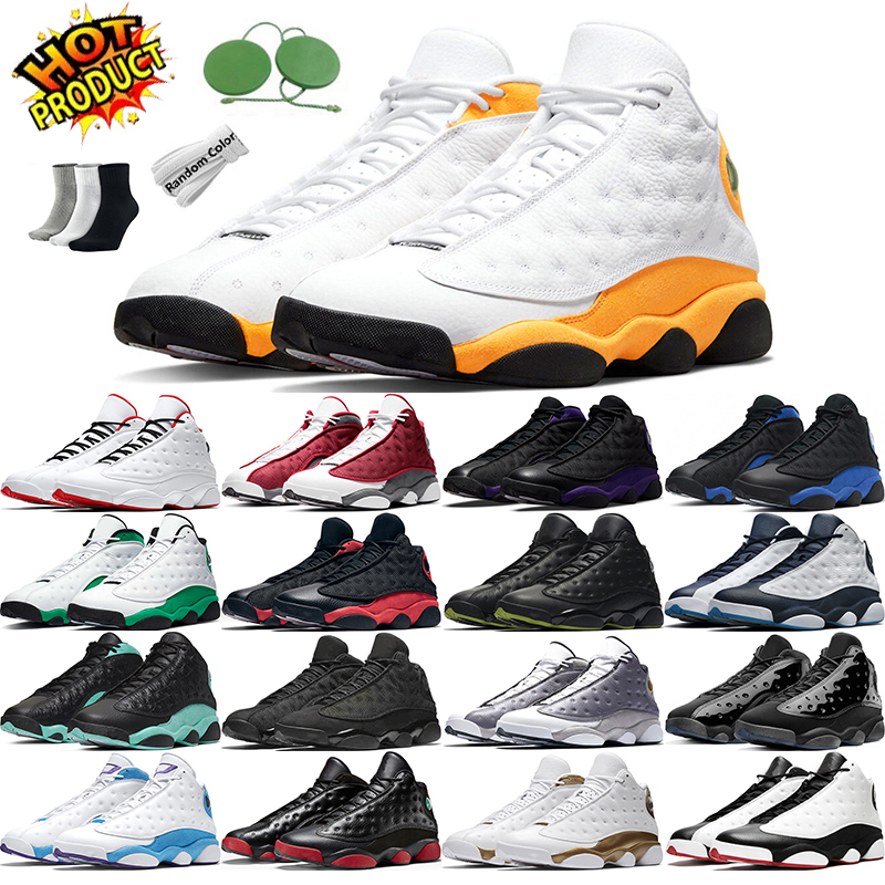 

jumpman 13 OG 13s Basketball shoes Flint Starfish Hyper Royal Obsidian Black Cat DMP Playoffs Playground Del Sol Cap and Gown Lucky Green trainer sneakers sports, Melo class of 2002