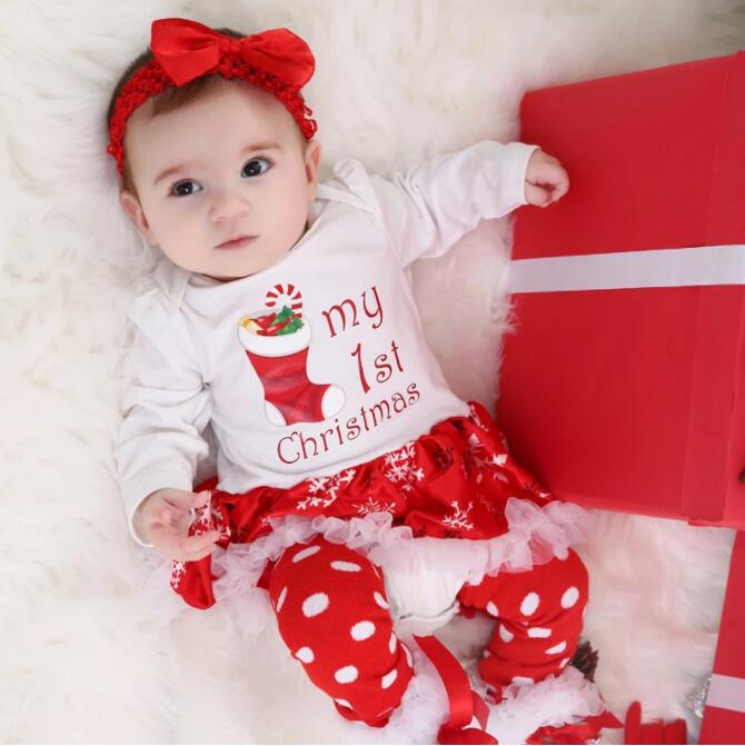 

Newborn Baby Sets 4pcs Outfits Girl Clothes Ruffle Tutu Dress Shoes Infants Toddler Clothing Set, #2