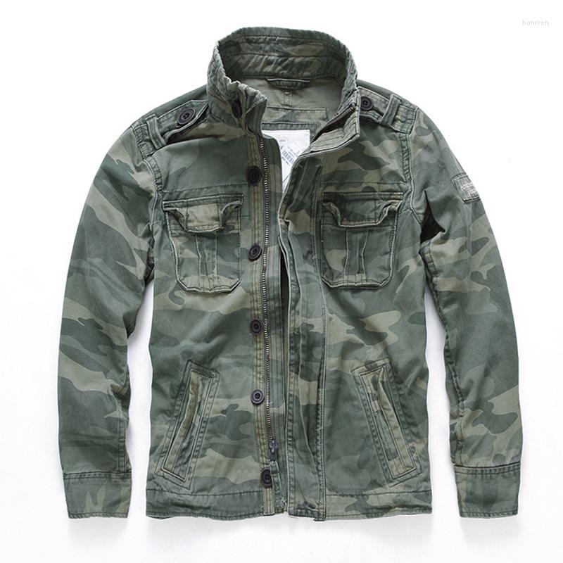 

Men' Jackets Chic Denim Jacket Men Spring Autumn Camouflage Cotton Coat Casual Cowboy Mens Zipper Tactical Men' Jeans, Blue