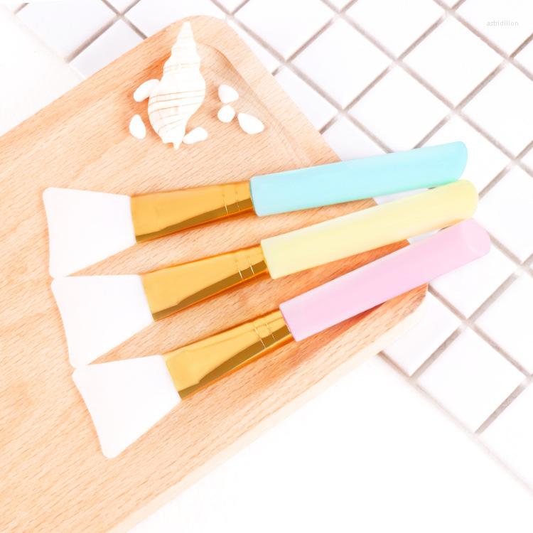 

Makeup Brushes Slant Tail Silicone Mask Brush Beauty Homemade Applicator Soft Head