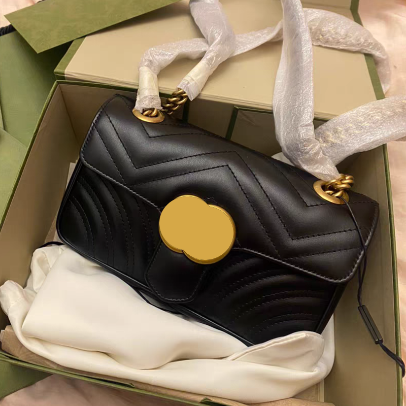 

Fashion Marmont women luxurys designers bags Shoulder Bags Handbags Classic Leather Heart Style, Original box