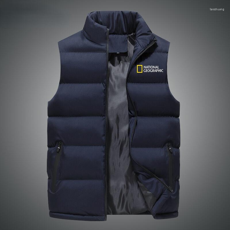 

Men's Vests Channel Men's Sleeveless Thick Thermal Jacket Brand Plus Size High Quality Casual Fashion Autumn Winter, Black