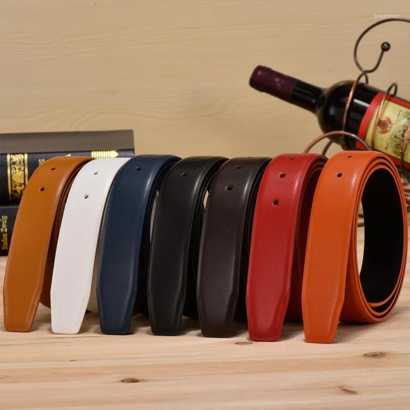 

Belts Designers Men Women Belt High Quality No Buckle Male Strap Genuine Leather Waistband Ceinture Homme 3.3cm, Black