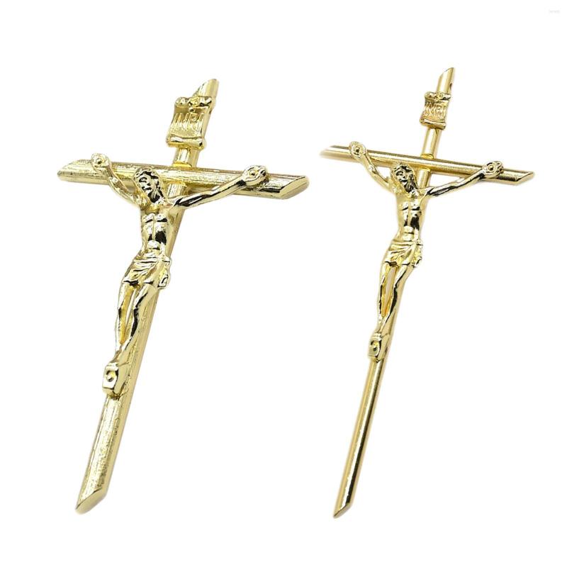 

Pendant Necklaces Crucifix Cross Alloy Jesus On The Stand Christian Jewelry DIY Gift