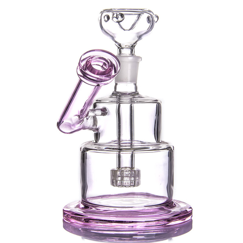 

Pink Bong Glass Beaker Base Bong Hookahs Smoking Glass Water Pipes Heady Glass Oil Rigs With 14mm Banger