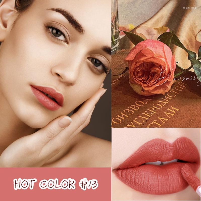 

Lip Gloss Velvet Matte Glaze Stain Sweatproof Natural Liquid Lipstick Easy To Wear Permanent Korean Makeup Cosmetic TSLM, 07
