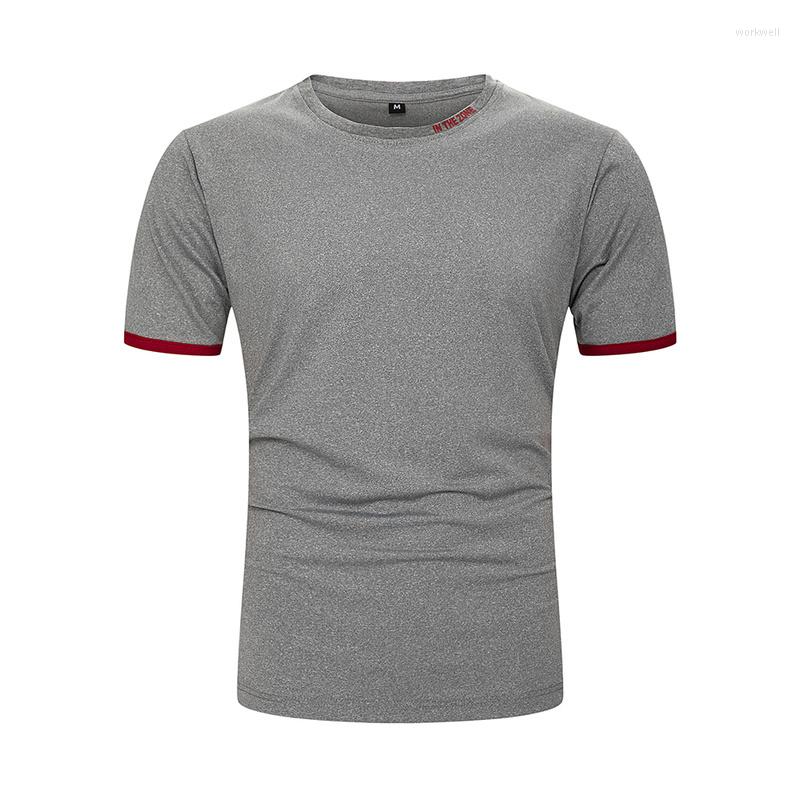 

Men's T Shirts 2022 Elastic Mens T-Shirt O-Neck Short Sleeve Men Shirt For Male T-Shirts Man Clothing Brand Men's Tops Europe Size, Dt53 white