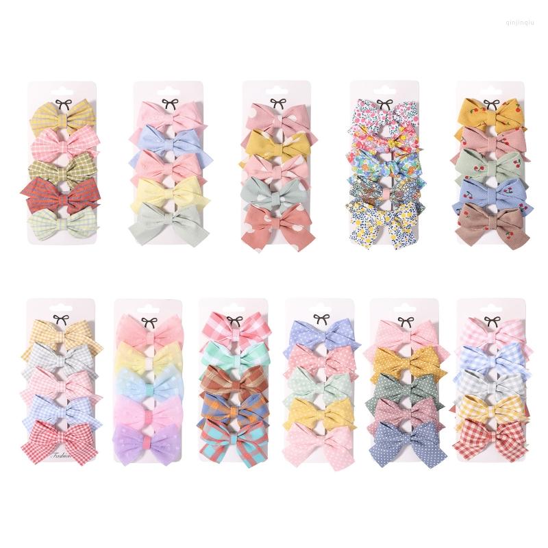

Hair Accessories Bowknot Pins Snap Clips For Girls Teens Headwear Hairband Accs 5Pcs