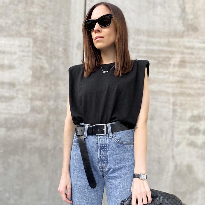 

Women's Blouses Summer Sleeveless Top Female O Neck White Women Blouse Shirt Ladies Loose Solid Chic Casual Black 2022 Cotton Brown, Green