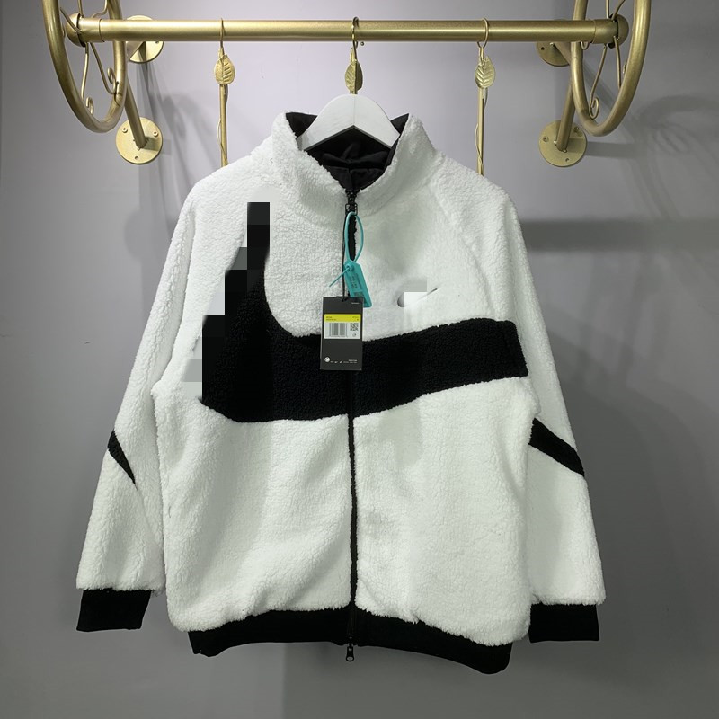 

Men's jackets 2022 European fashion brand fleece/cashmere reversible coat, Green