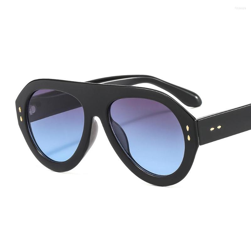 

Sunglasses Sella 2022 Men Women Fashion Trending Classic Oversized Pilot Street Style Retro Vintage Gradient Lens