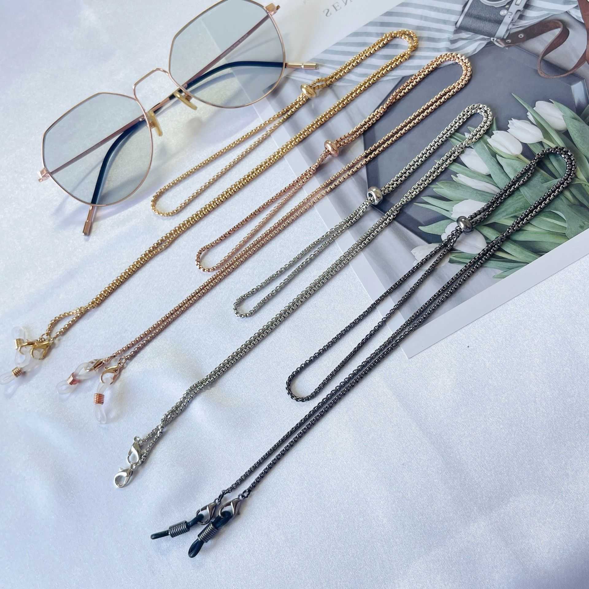 

Fashion personality alloy mask chain neck glasses chain Muslim mask rope