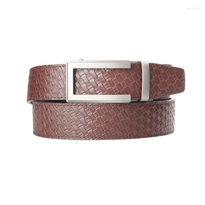 

Belts Mens Business Style Belt Designer Leather Strap Male Automatic Buckle For Men Top Quality Girdle Jeans, Black