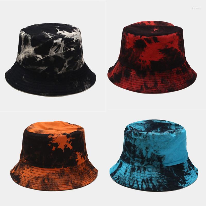 

Berets Fashion Graffiti Style Panama Summer Harajuku Bucket Hat Colorful Tie Dye Fisherman Reversible Bob Cap For Men Women, 1pc h