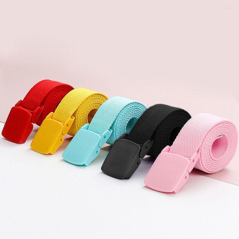 

Belts Men Women Casual Plastic Buckle Color Canvas Waist Strap Waistband Fashion 2023 3.2cm 120cm, Black